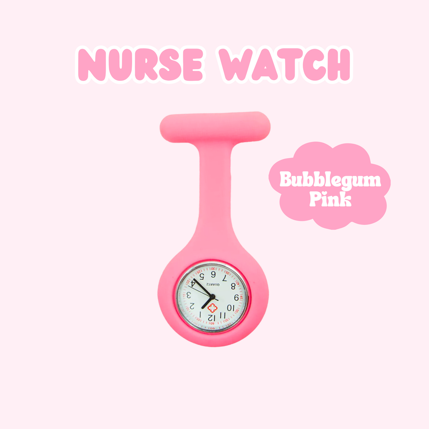 Vet Nurse Watch - Bubblegum Pink