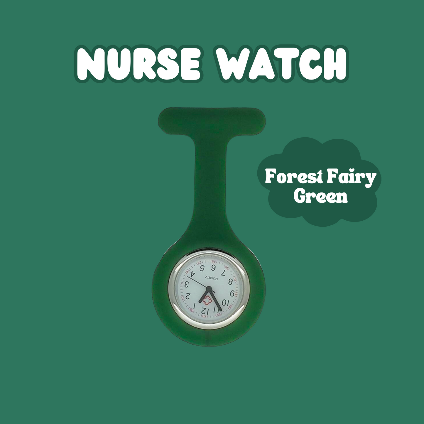 Vet Nurse Watch - Fairy Forest Green